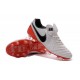 Chaussures de Football Cuir Kangourou Nike Tiempo Legend Vi FG - Blanc Rouge Noir
