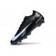 Crampons Nike Zoom Mercurial Vapor 16 Elite AG Noir Bleu Givré