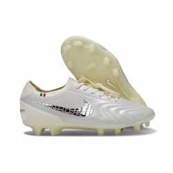 Nike Tiempo Legend 10 Elite FG Nouvelle Blanc Argent