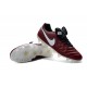 Nike Tiempo Legend 6 FG ACC - Cuir Homme Crampon Foot - Rouge Blanc