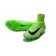 Chaussures Football Nouvelles Nike Mercurial Superfly V FG ACC -Vert Noir