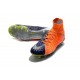 Chaussure de Football - Nike HyperVenom Phantom III DF FG Homme - Orange Bleu