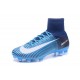Chaussures de Football Nouvelles 2017 Nike Mercurial Superfly 5 FG - Bleu Noir Blanc