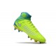 Crampons Football Nouvel Nike Magista Obra 2 FG Volt Blanc Bleu