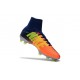 Chaussures de Football Nouvelles 2017 Nike Mercurial Superfly 5 FG - Carmin Bleu Chrome