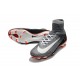 Nike Mercurial Superfly V FG Nouveaux Crampon de Foot - Noir Gris Blanc