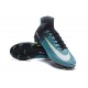 Nike Mercurial Superfly V FG Nouveaux Crampon de Foot - Bleu Blanc Jaune