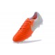 Chaussure Nike Tiempo Legend VII FG Cuir Kangourou - Orange Blanc