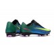 Nike Mercurial Vapor XI FG Homme Chaussures de Foot - Bleu Jaune