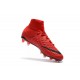 Nike Crampons de Foot HyperVenom Phantom 3 DF FG - Rouge Noir