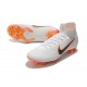 Nike Mercurial Superfly VI FG Crampons de Football - Blanc Orange