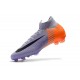 Nike Mercurial Superfly VI FG Crampons de Football - Violet Orange