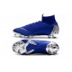 Nike Mercurial Superfly VI Elite FG Crampons de Foot - Bleu Argent