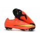 Nike Mercurial Vapor 12 Elite FG Crampons de Football Orange Jaune