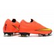 Nike Mercurial Vapor 12 Elite FG Crampons de Football Orange Jaune