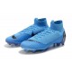 Nike Chaussures Mercurial Superfly 6 Elite FG - Bleu Noir
