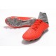 Nike Crampons de Foot HyperVenom Phantom 3 DF FG - Rouge Gris