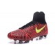 Nike Crampons de Foot Magista Obra 2 FG ACC Rouge Noir Jaune