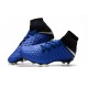 Nike Crampons de Foot HyperVenom Phantom 3 DF FG - Bleu Argent