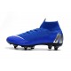 Nike Mercurial Superfly VI Elite SG-Pro AC Chaussures Bleu Argent
