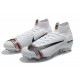 Crampons de Football Nike Mercurial Superfly VI Elite FG - Blanc Argente Noir