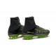 Chaussures de Foot Nike Mercurial Superfly V FG ACC Homme Gris Vert Noir
