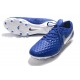 Chaussure Nouvelles Nike Tiempo Legend 8 Elite FG Bleu Blanc