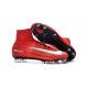 Chaussures de Foot Nike Mercurial Superfly V FG ACC Homme Rouge Blanc