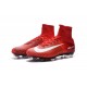 Chaussures de Foot Nike Mercurial Superfly V FG ACC Homme Rouge Blanc