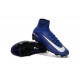 Nike Mercurial Superfly 5 FG Nouvelle Crampons de Football Bleu Blanc