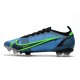 Chaussures Nike Mercurial Vapor 14 Elite FG Bleu Noir