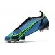 Chaussures Nike Mercurial Vapor 14 Elite FG Bleu Noir