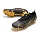 Chaussures Nike Mercurial Vapor 14 Elite FG Noir Or