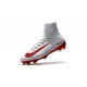 Chaussures Football Nouvelles Nike Mercurial Superfly V FG ACC - Blanc Rouge