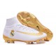 Chaussures Football Nouvelles Nike Mercurial Superfly V FG ACC - Real Madrid FC Blanc Or